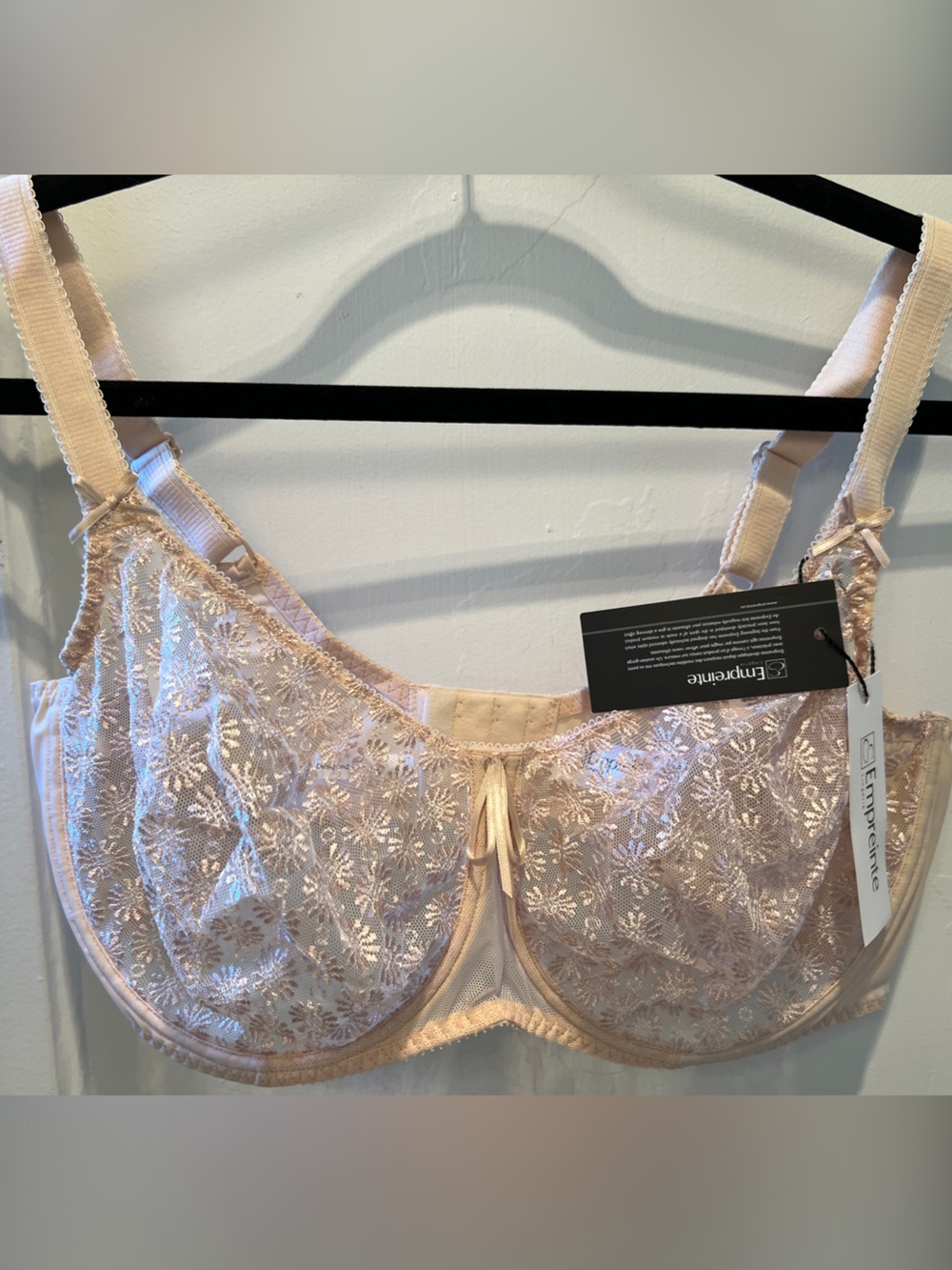 Empreinte Lace Underwire Bra in Nude Pink